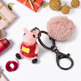 Pig, Mouse Cartoon Keychain